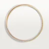 Trinity Bracelet, Small Model, Half-Paved