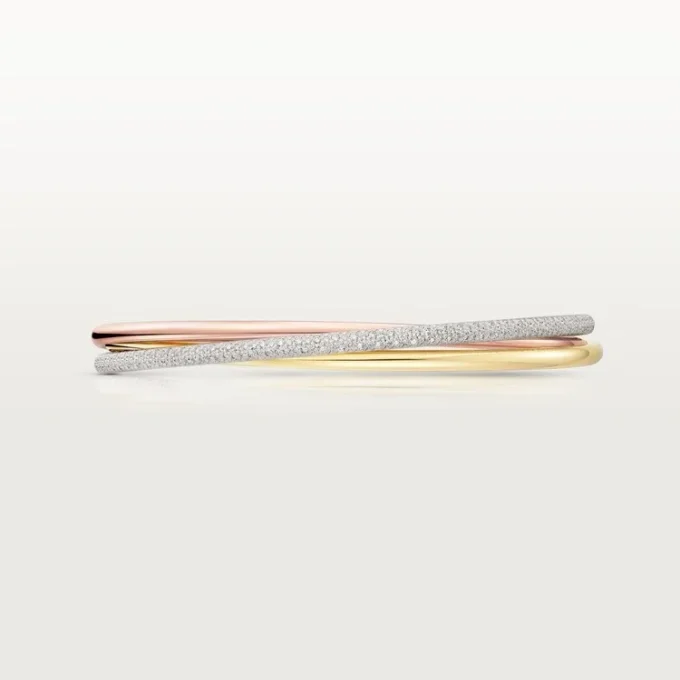 Trinity Bracelet, Small Model, Half-Paved