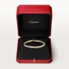 Trinity Bracelet, Small Model, Half-Paved