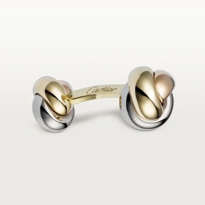 Trinity Cufflinks – Yellow, Pink and White Gold – Cartier Trinity Cufflinks – Yellow, Pink and White Gold – Cartier