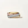 Trinity Cushion Ring, Classic Model, Paved Trinity Cushion Ring, Classic Model, Paved