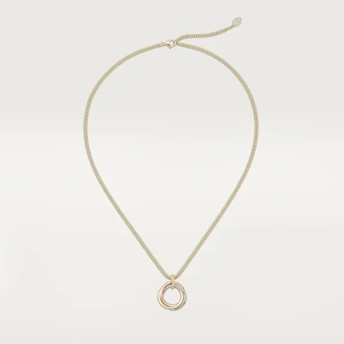 Trinity Diamond Chain Necklace in Tricolor Gold | Cartier Us