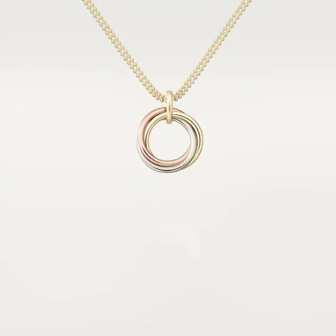 Trinity Diamond Chain Necklace in Tricolor Gold | Cartier Us