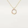 Trinity Diamond Chain Necklace in Tricolor Gold | Cartier Us