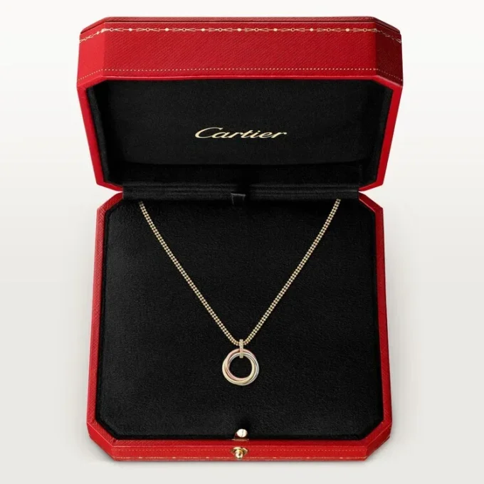 Trinity Diamond Chain Necklace in Tricolor Gold | Cartier Us