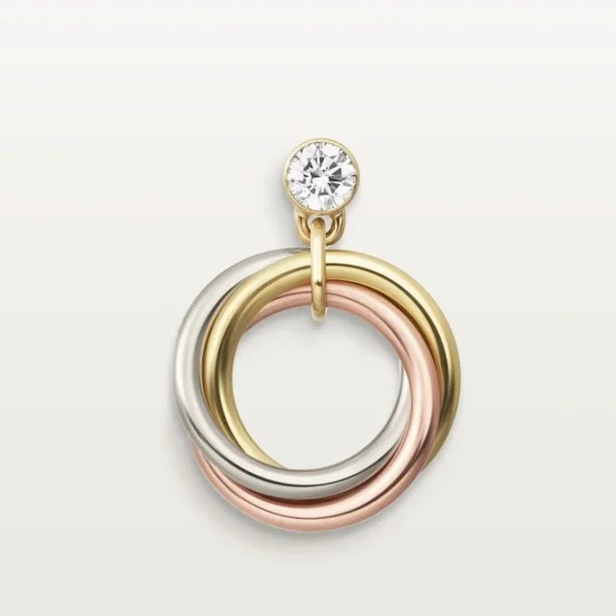 Trinity Earrings, Brilliant-Cut Diamonds