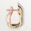 Trinity Earrings, Cushion-Shaped, Half-Paved