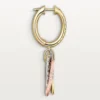Trinity Earrings, Half-Paved