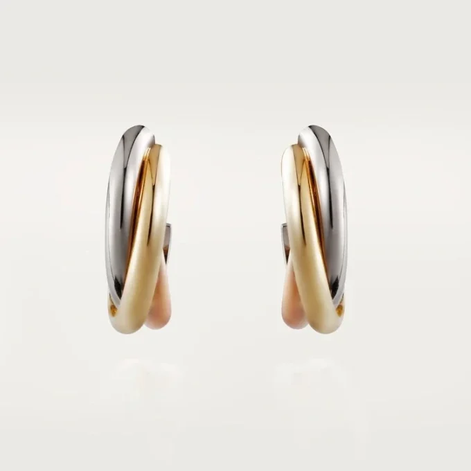 Trinity Earrings – White Gold, Yellow Gold, Rose Gold – Cartier