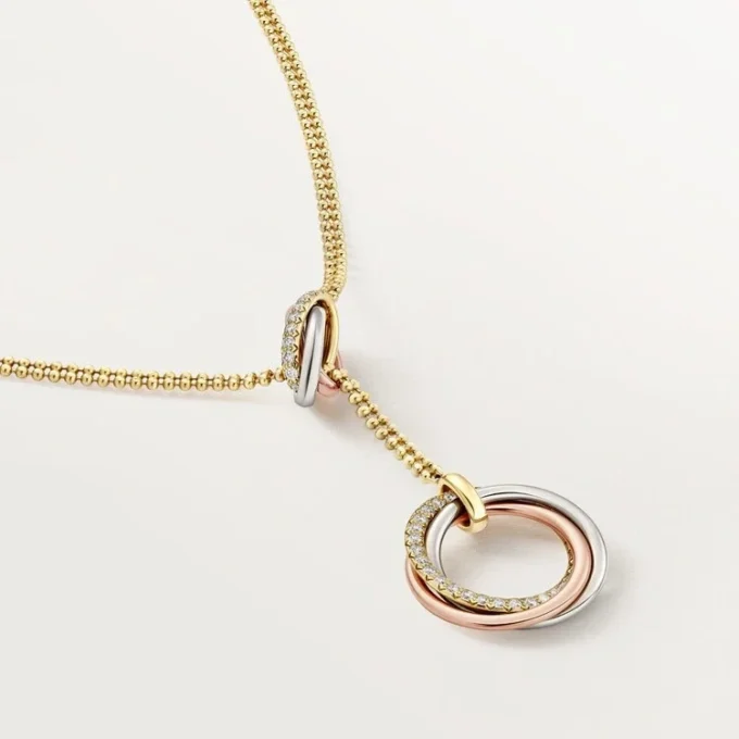 Trinity Necklace, Diamonds
