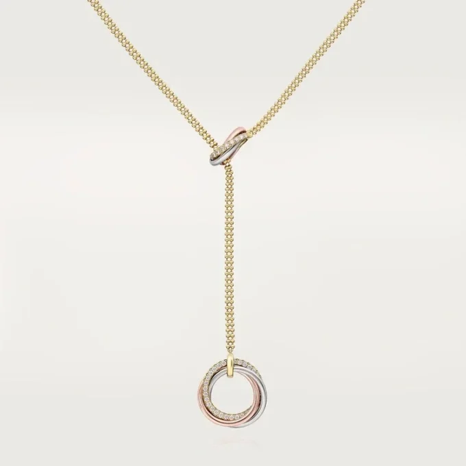 Trinity Necklace, Diamonds