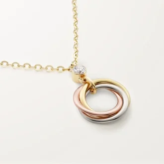 Trinity Pendant, 1 Diamond