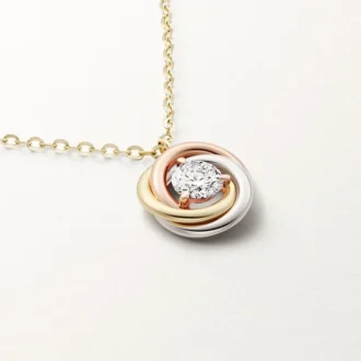 Trinity Pendant, 1 Diamond