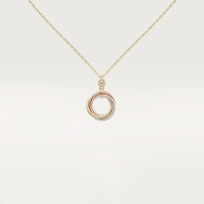 Trinity Pendant, 1 Diamond