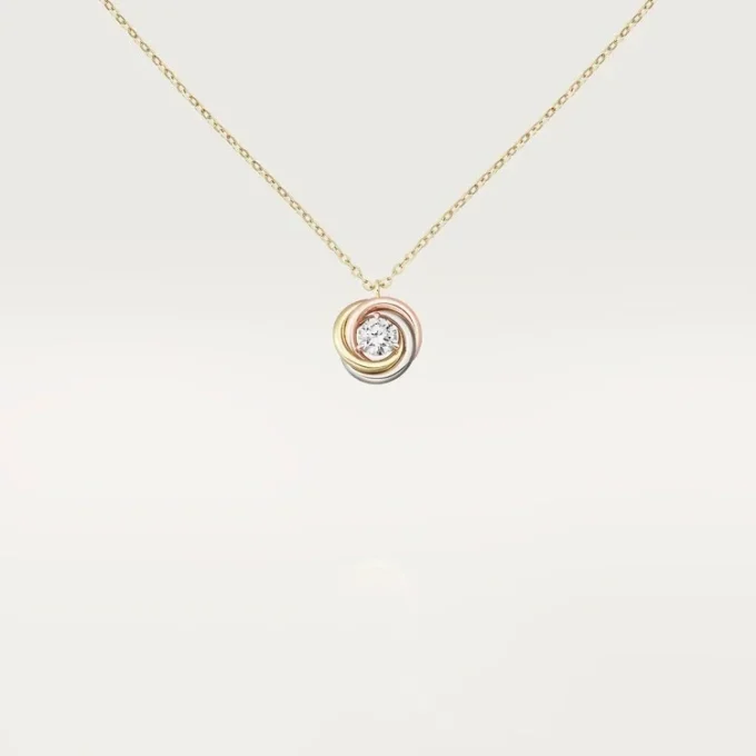 Trinity Pendant, 1 Diamond