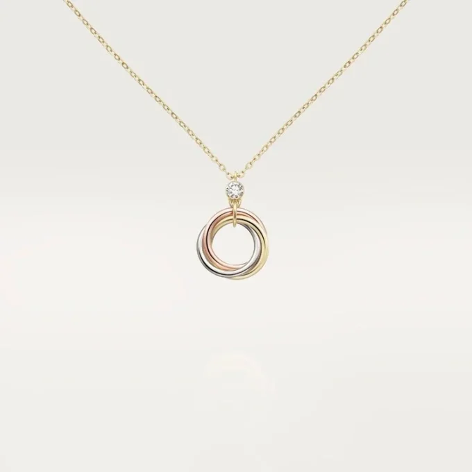 Trinity Pendant, 1 Diamond