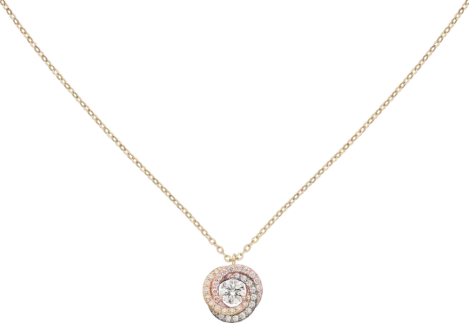 Trinity Pendant, 1 Diamond, Paved