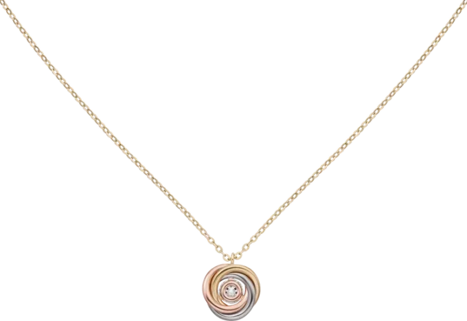 Trinity Pendant, 1 Diamond, Paved