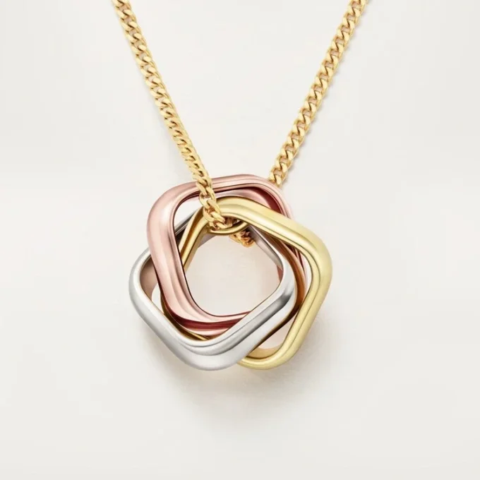 Trinity Pendant, Cushion-Shaped