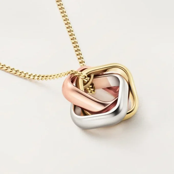 Trinity Pendant, Cushion-Shaped