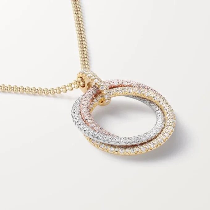 Trinity Pendant, Large Model, Paved