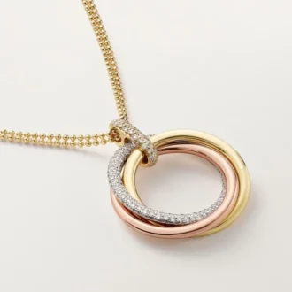 Trinity Pendant, Large Model, Semi-Paved