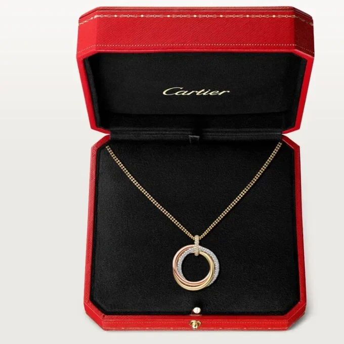 Trinity Pendant, Large Model, Semi-Paved