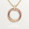 Trinity Pendant, Seven Rows, Diamonds