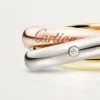 Trinity Ring, Classic Model, 5 Diamonds Trinity Ring, Classic Model, 5 Diamonds
