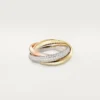 Trinity Ring, Classic Model, Half-Paved Trinity Ring, Classic Model, Half-Paved