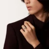Trinity Ring, Classic Model, Half-Paved Trinity Ring, Classic Model, Half-Paved