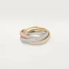 Trinity Ring, Classic Model, Paved Trinity Ring, Classic Model, Paved