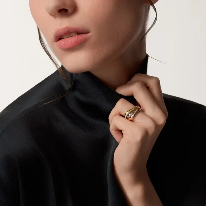 Trinity Ring, Cushion-Shaped, Classic Model