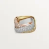 Trinity Ring, Cushion-Shaped, Large Model, Paved
