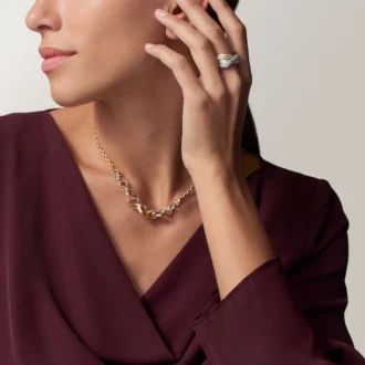 Trinity Ring, Cushion-Shaped, Large Model, Paved