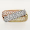 Trinity Ring, Cushion-Shaped, Large Model, Paved