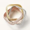Trinity Ring, Cushion-Shaped, Large Model, Paved
