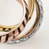 Trinity Ring, Lacquer, Half-Paved Trinity Ring, Lacquer, Half-Paved