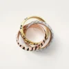 Trinity Ring, Lacquer, Half-Paved Trinity Ring, Lacquer, Half-Paved