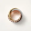 Trinity Ring, Lacquer, Paved Trinity Ring, Lacquer, Paved