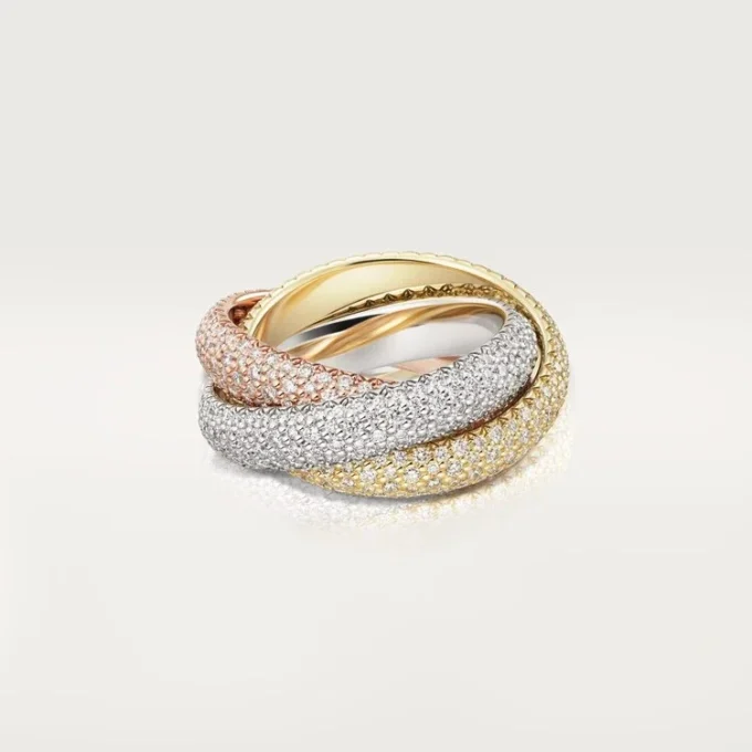 Trinity Ring, Large Model, Paved Trinity Ring, Large Model, Paved