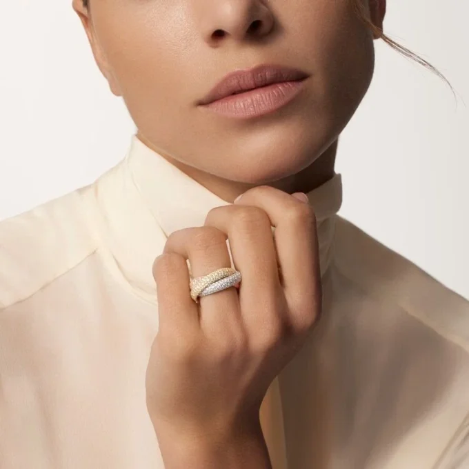 Trinity Ring, Large Model, Paved Trinity Ring, Large Model, Paved