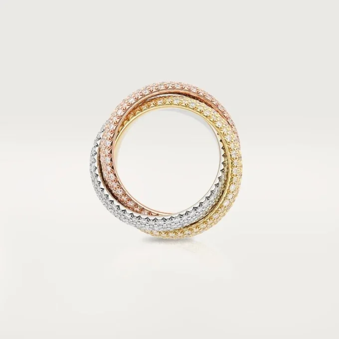 Trinity Ring, Large Model, Paved Trinity Ring, Large Model, Paved