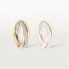 Trinity Ring, Small Model, Half-Paved Trinity Ring, Small Model, Half-Paved
