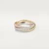 Trinity Ring, Small Model, Paved Trinity Ring, Small Model, Paved
