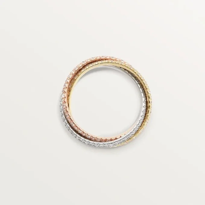 Trinity Ring, Small Model, Paved Trinity Ring, Small Model, Paved