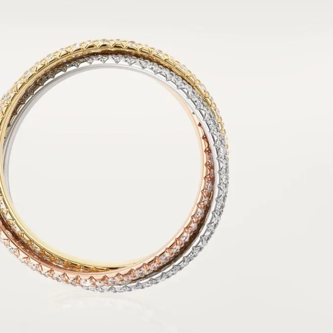 Trinity Ring, Small Model, Paved Trinity Ring, Small Model, Paved