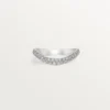 Trinity Ruban Wedding Band – Platinum, Diamond – Cartier