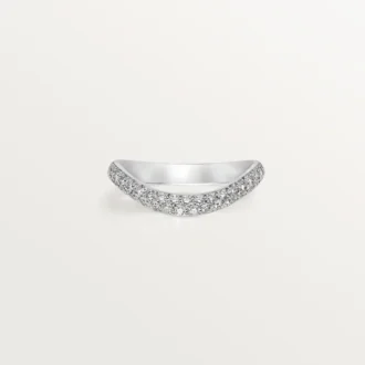 Trinity Ruban Wedding Band – Platinum, Diamond – Cartier