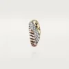 Trinity Single Earring, Lacquer, Half-Paved Trinity Single Earring, Lacquer, Half-Paved